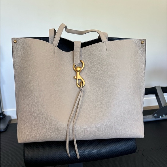 Rebecca Minkoff Megan Leather Tote Bag in Stone